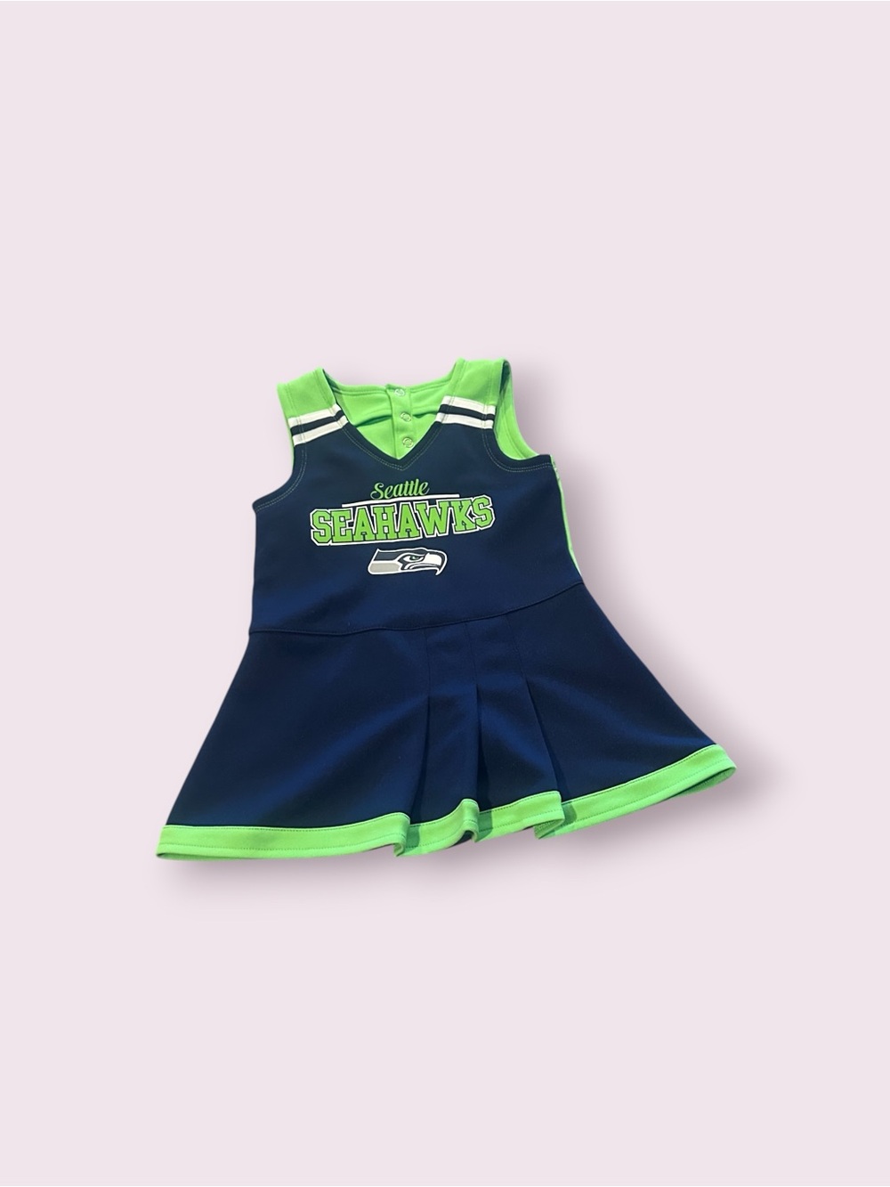 Toddler NFL Team Apparel Seattle Seahawks Football Cheerleader Dress Size 3T